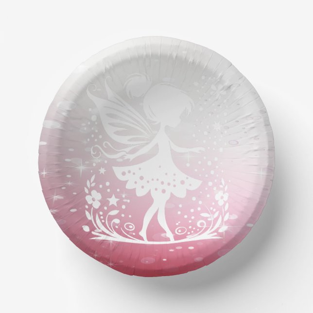 Little Fairy Floral Paper Bowl (Front)