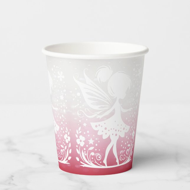 Little Fairy Floral Paper Cups (Back)
