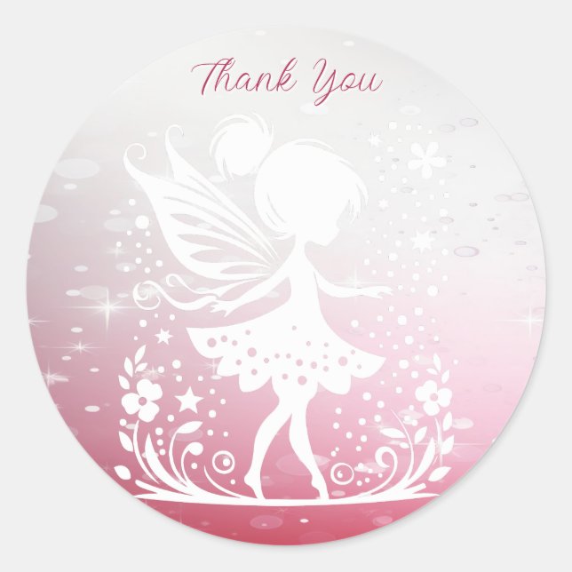 Little Fairy Floral Sticker (Front)