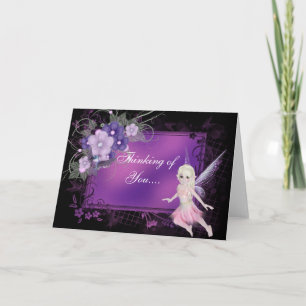 Little Fairy Girl Customizable Greeting Card