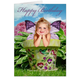 LITTLE FAIRY GIRL IN FLOWER POT CARDS