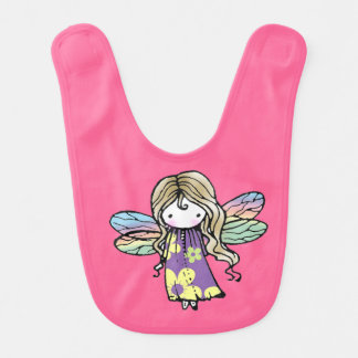 Little Fairy Illustration Baby Bib