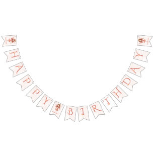 Little Fairy Pink Butterfly Any Age Bunting Flags