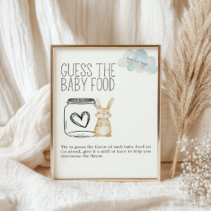 Little Farm AminalBaby Shower Guess Baby Food Sign