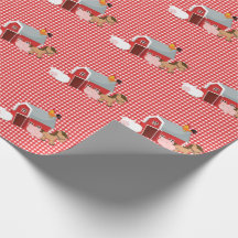 Little Farm Animals Wrapping Paper