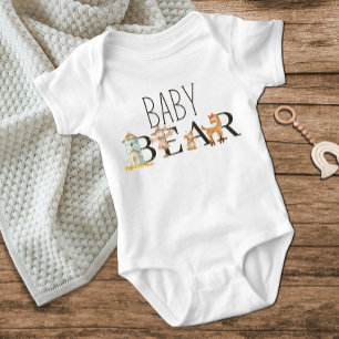Little Farm Nursery Animals Baby Bear Bodysuit