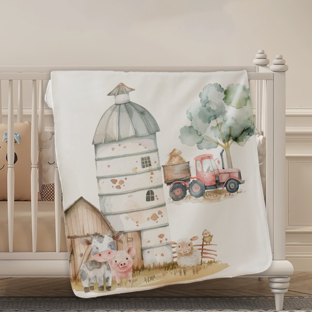 Little Farm Nursery Animals Baby Blanket (Creator Uploaded)