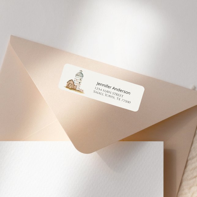 Little Farm Nursery Animals Baby Shower Label (Creator Uploaded)