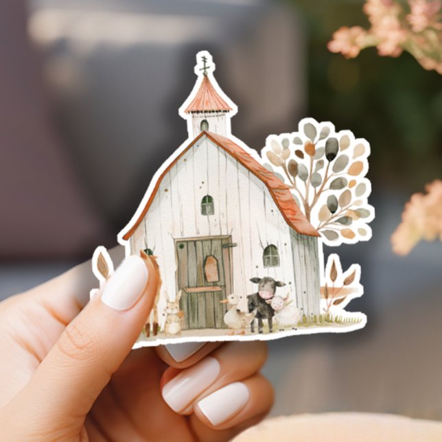 Little Farm Nursery Animals Baby Shower Sticker (Creator Uploaded)