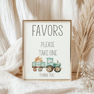 Little Farm Nursery Baby Shower Favors Sign
