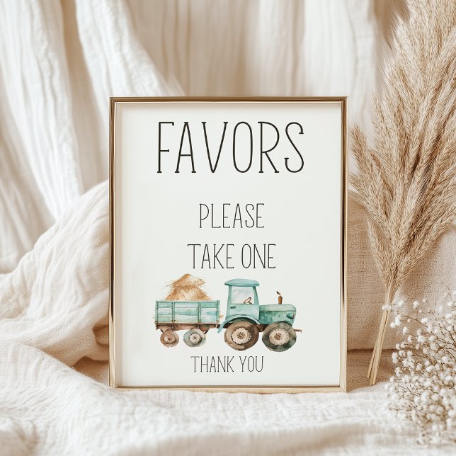 Little Farm Nursery Baby Shower Favors Sign (Creator Uploaded)