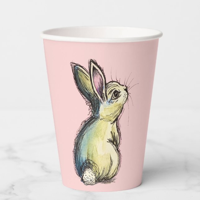 Little Fat Bunny Paper Cups (Front)