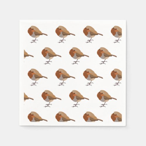 Little fat robins napkins