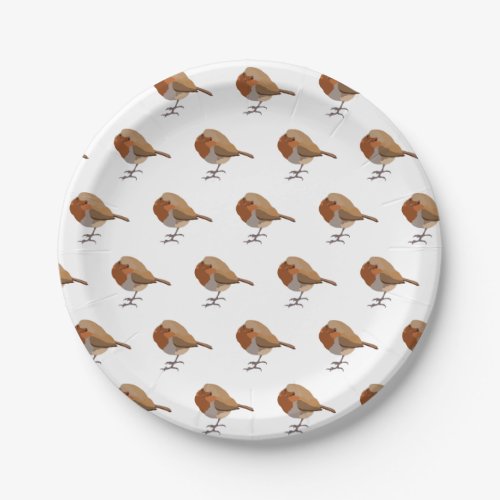 Little fat robins paper plates