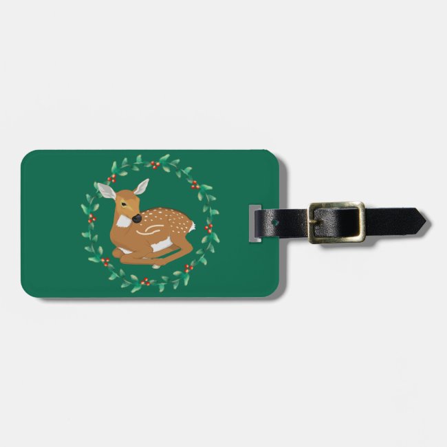 Little Fawn and Garland Design Luggage Tag