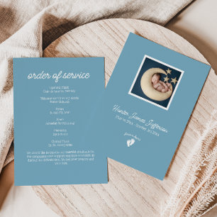 Little Feet Baby Memorial Order or Service Program