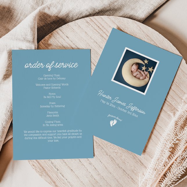Little Feet Baby Memorial Order or Service Program (Creator Uploaded)