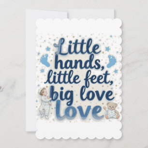 Little feet baby shower  invitation