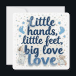 Little feet baby shower  save the date<br><div class="desc">Little feet ,  little hand,  big love baby shower</div>