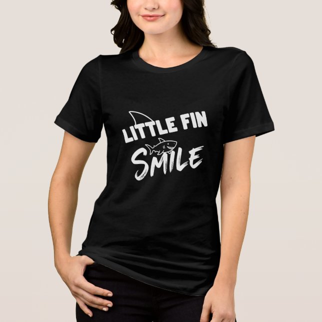 LITTLE FIN SMILE Tri-Blend SHIRT (Front)