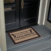 Please Remove Your Shoes Front Door Mat - Kindly Remove Your Shoes Funny Doormat Welcome Mats Entrance Door Mat Rug
