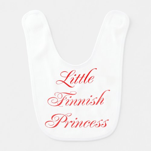 Little Finnish Princess Bib