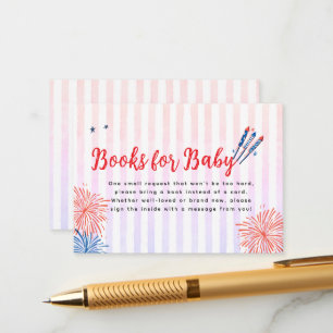 Little Firecracker 4th July Books for Baby Enclosure Card