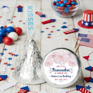 Little Firecracker 4th Of July 1st Birthday Party Hershey®'s Kisses®