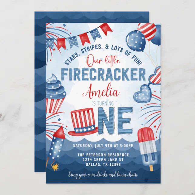 4th of july first birthday