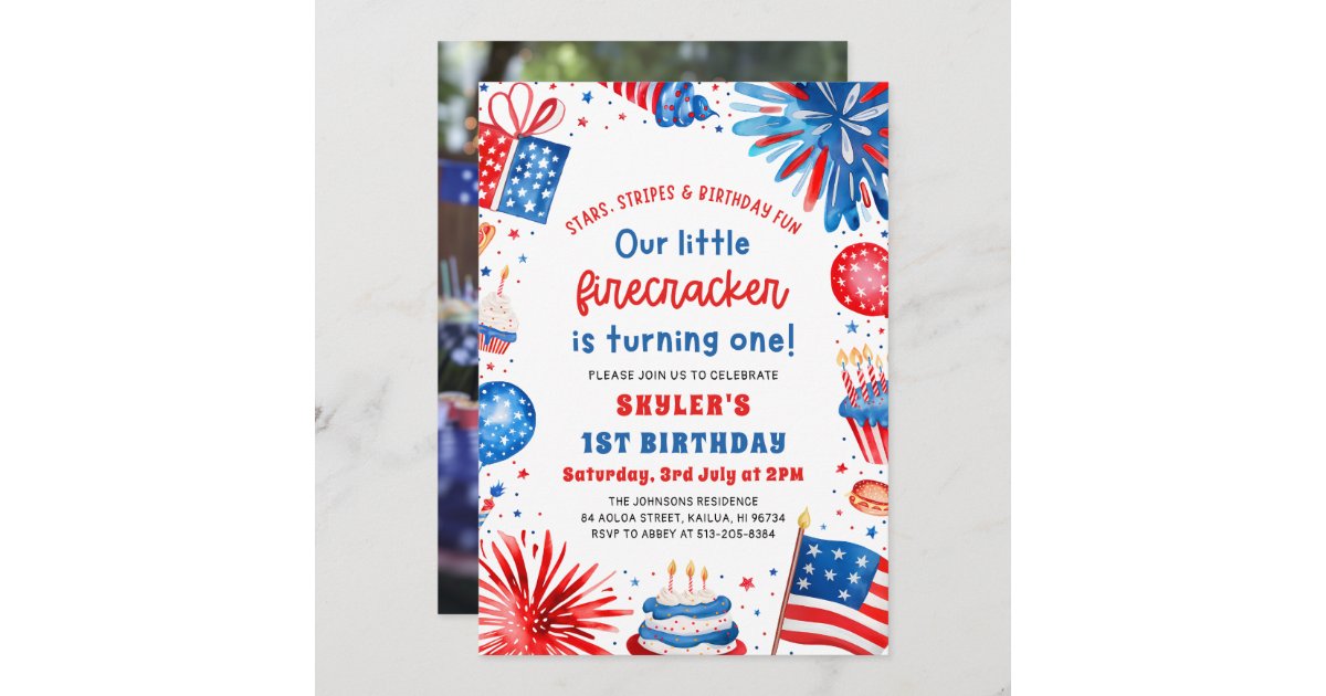 4th of july first birthday ideas