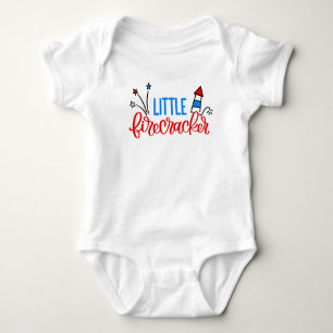 Little Firecracker 4th of July Bodysuit Shirt