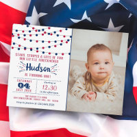 Little Firecracker 4th Of July Photo 1st Birthday