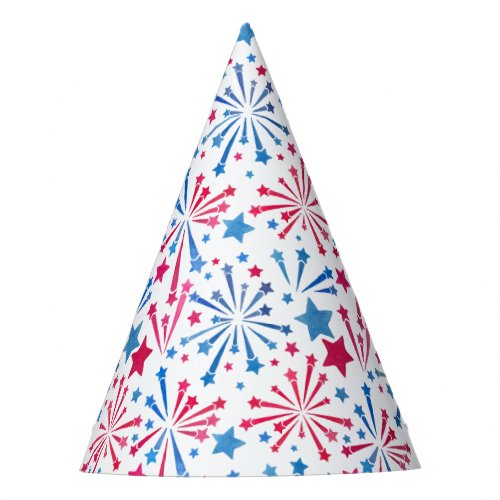 Little Firecracker 4th of July Red White and Blue  Party Hat