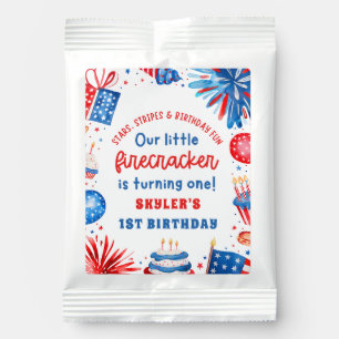 Little Firecracker 4th of July Summer 1st Birthday Lemonade Drink Mix