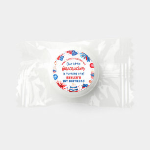 Little Firecracker 4th of July Summer 1st Birthday Life Saver® Mints