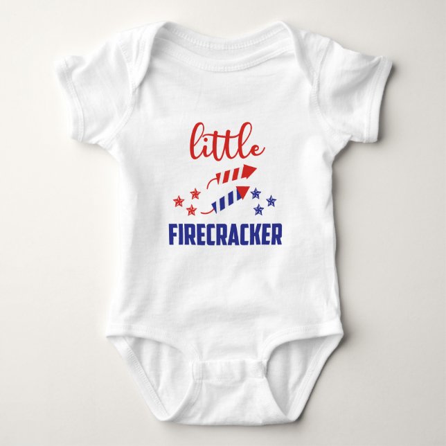 Little Firecracker Baby Bodysuit (Front)