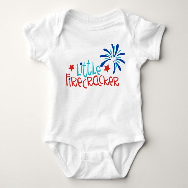 Little Firecracker Baby Bodysuit (Front)