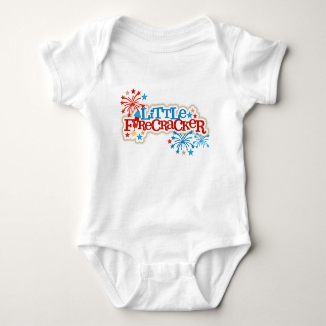 Little Firecracker  Baby Bodysuit (Front)