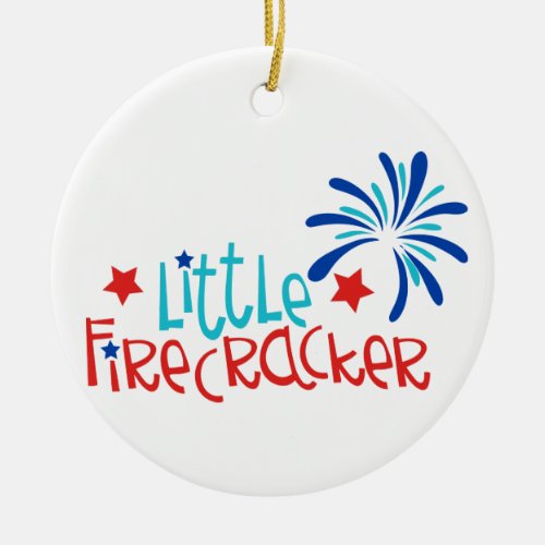 Little Firecracker Ceramic Ornament