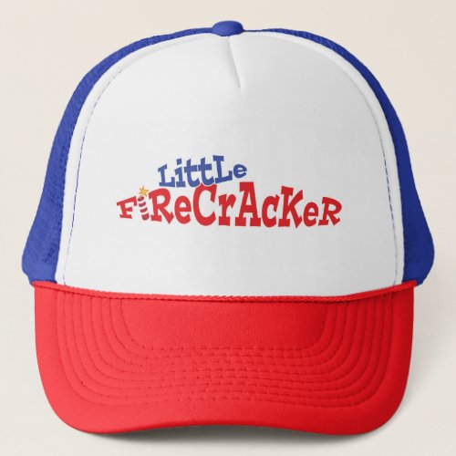 Little Firecracker Fourth of July Trucker Hat