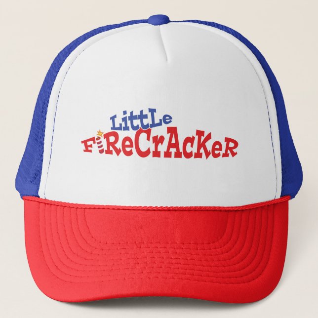 Little Firecracker Fourth of July Trucker Hat (Front)