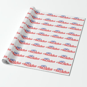 Little Firecracker Fourth of July Wrapping Paper
