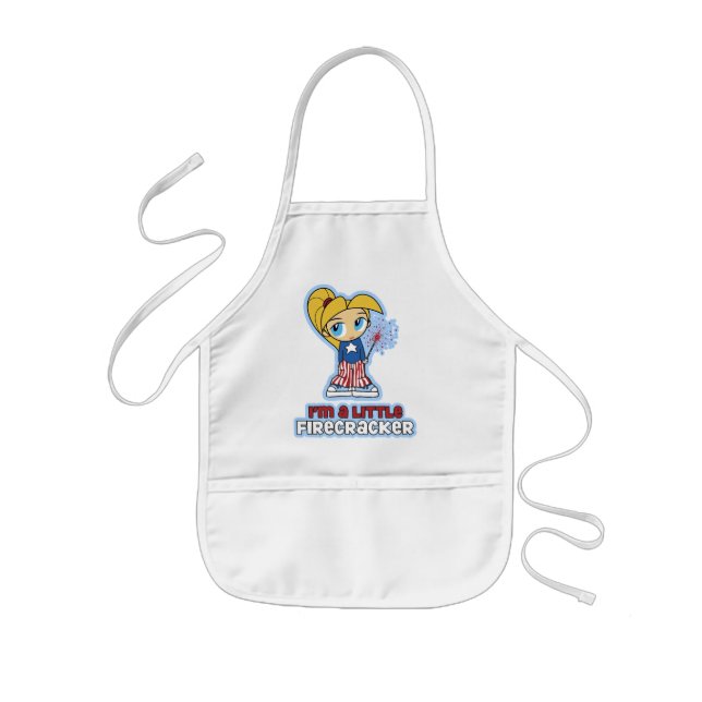Little Firecracker Kid's apron (Front)
