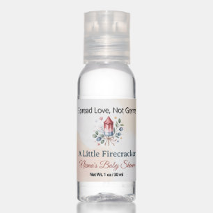 Little Firecracker Patriotic July 4th Baby Shower Hand Sanitizer