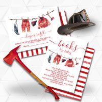 LIttle firefighter Baby Shower Clothesline