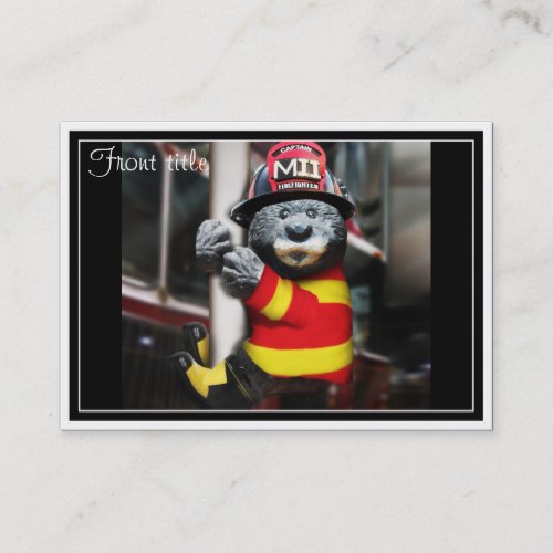 Little Firefighter Business Card