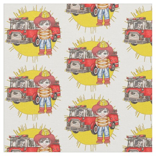 Little Firefighter Fabric