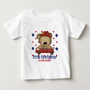 Little Firefighter Just Like Daddy Baby T-Shirt