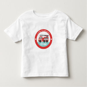 Little Firefighter, Red Fire Truck, For Boys Toddler T-shirt