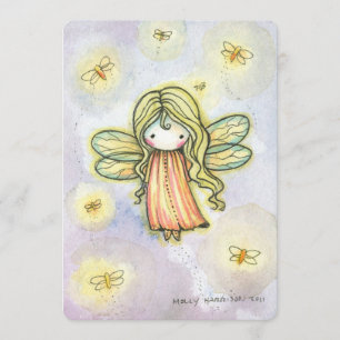 Little Firefly Fairy Girls Birthday Party Invite